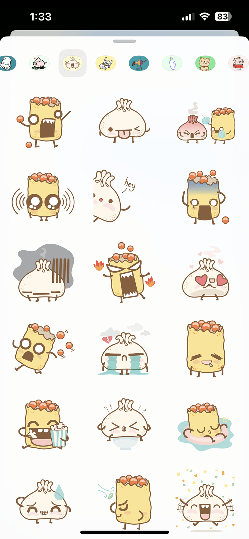 Dim and Sum stickers by Adelyn Tam